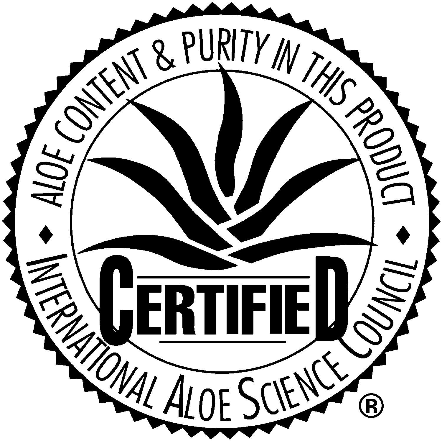 certified by the International Aloe science council